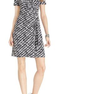 NEW Karen Kane Wrap Black and White Dress Size XL